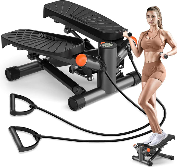 Stair Stepper with Resistance Bands